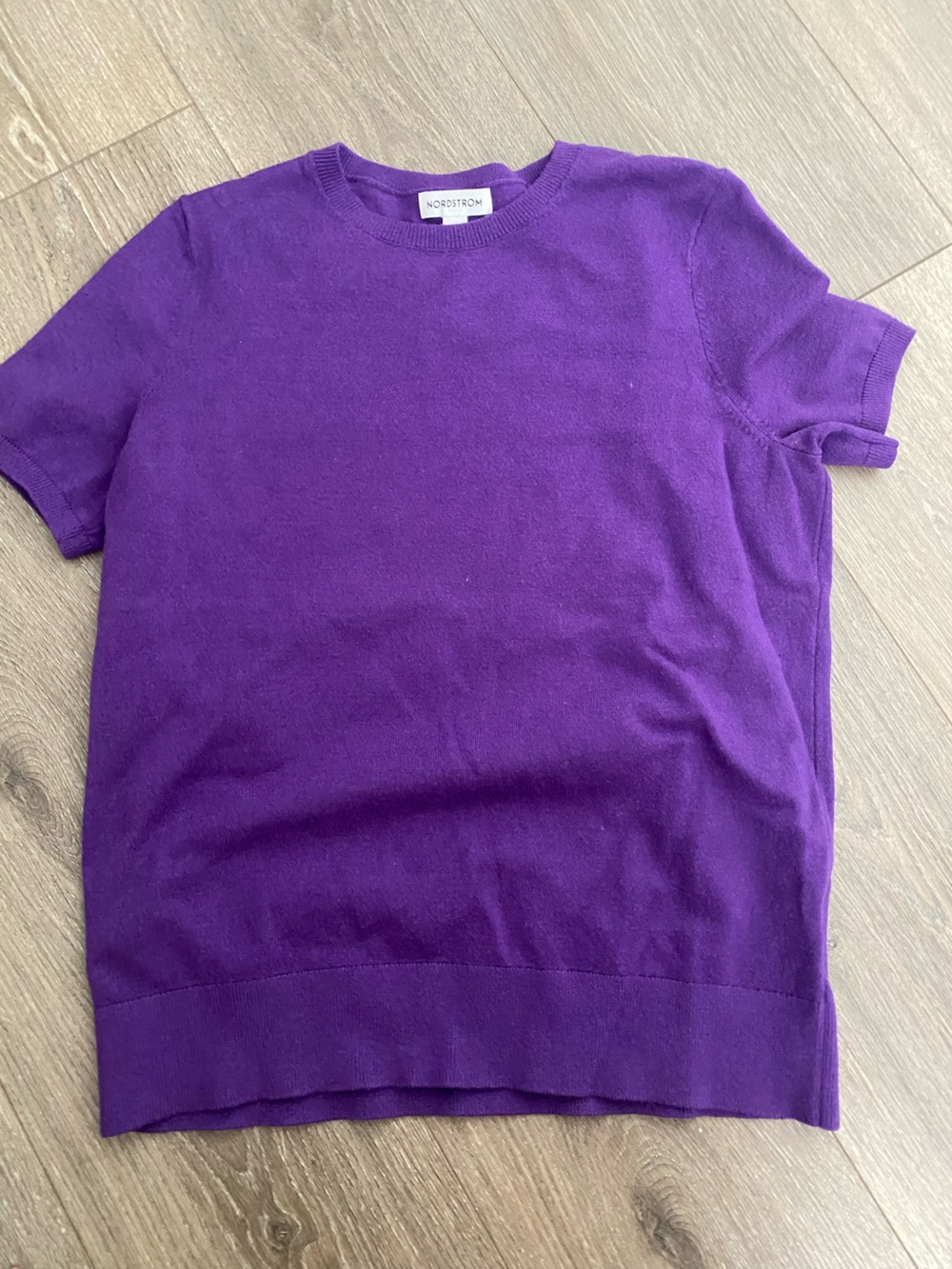 Purple sweater tee